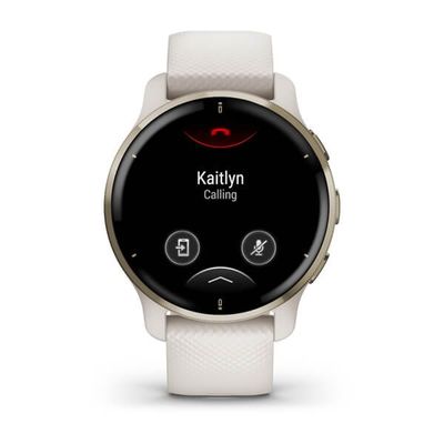Garmin Venu 2 Plus, nerezová luneta Cream Gold, pouzdro a silikonový řemínek White - rozbalené / použité