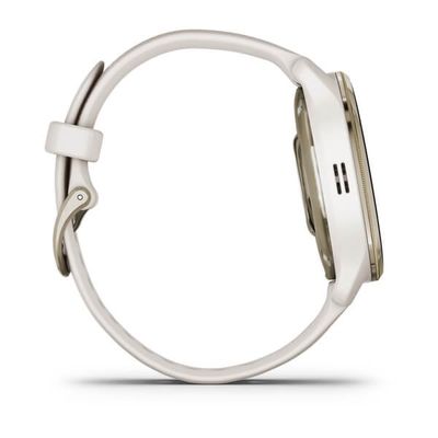 Garmin Venu 2 Plus, nerezová luneta Cream Gold, pouzdro a silikonový řemínek White - rozbalené / použité