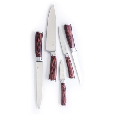 G21 Sada nožů Gourmet Nature 5 ks + bambusový blok