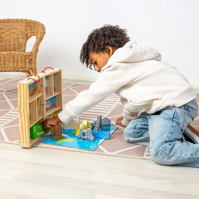 Bigjigs Toys Dřevěná cestovatelská hrací sada
