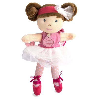 Doudou Jolijou Panenka mini baletka Les Tutus 23 cm světle růžové šaty