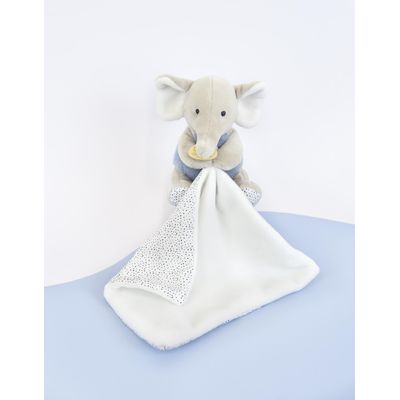 Doudou Plyšový slon s dečkou 11 cm
