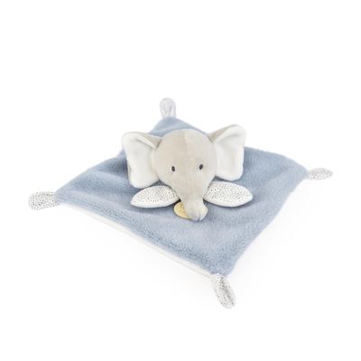 Doudou Plyšový muchláček modrošedý Slon 19 cm