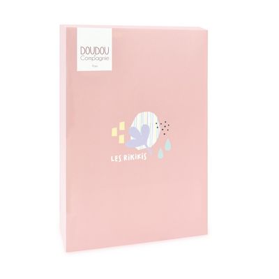 Doudou Plyšový muchláček růžový Žirafa 19 cm
