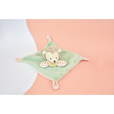 Doudou Plyšový muchláček zelený Ježek 19 cm
