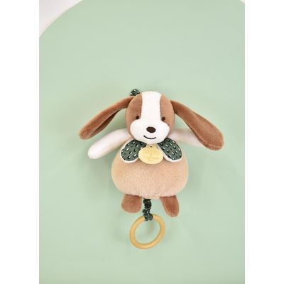 Doudou Plyšový pes hrající melodii 20 cm