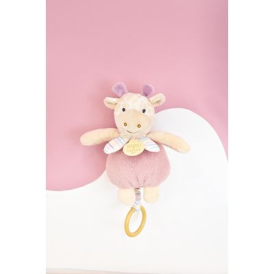 Doudou Plyšová žirafa hrajúca melódiu 20 cm