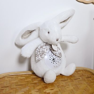 Doudou Hrací skříňka s projekcí Králíček bílý