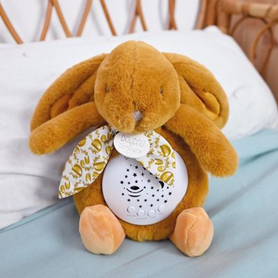 Doudou Hrací skříňka s projekcí Králíček hnědý