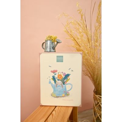 Doudou Dárková sada růžová Králíček Ciboulette s dečkou 28 cm