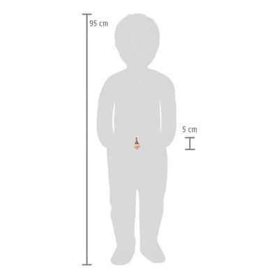 small foot Dřevěná káča Klaun 1 ks