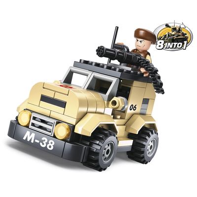 Sluban Army 8into1 M38-B0587A Hlídkový vůz