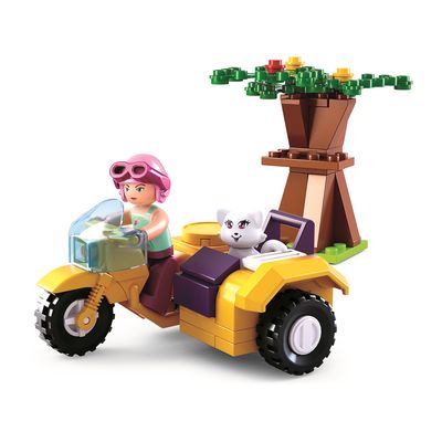 Sluban Girls Dream Holidays M38-B0600C Motocykl s postranním vozíkem