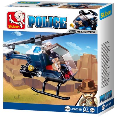 Sluban Policie 4into1 M38-B0638B Helikoptéra
