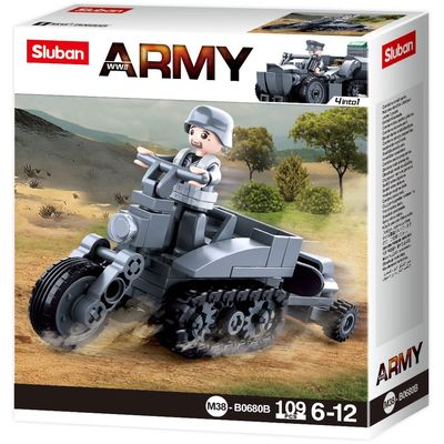 Sluban WWII M38-B0680B Motocykl s pásy