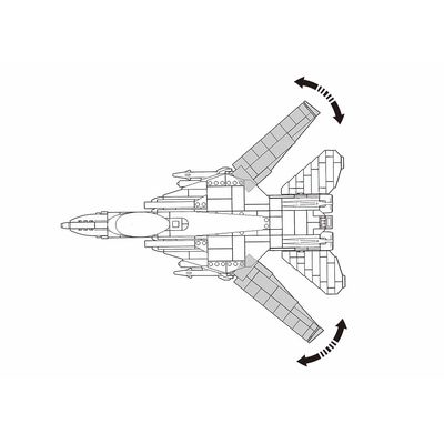 Sluban Model Bricks M38-B0755 Stíhací letoun F-14 Tomcat
