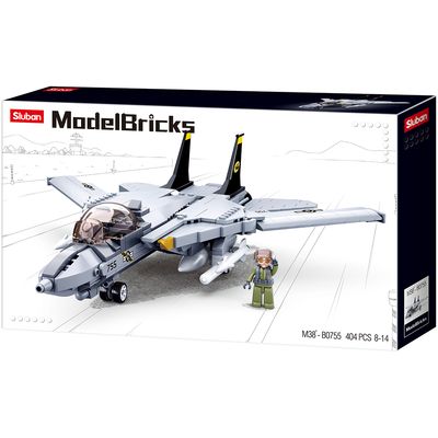 Sluban Model Bricks M38-B0755 Stíhací letoun F-14 Tomcat