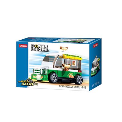 Sluban Power Bricks M38-B0933A Natahovací Hotdog vůz