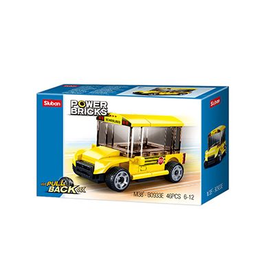 Sluban Power Bricks M38-B0933E Natahovací Školní autobus