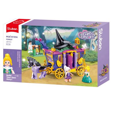 Sluban Girls Dream Čarodějky M38-B1056 Kouzelný kočár s jednorožcem