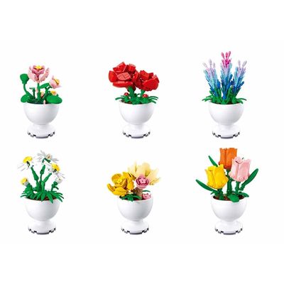 Sluban Flowers M38-B1077 Květiny jarní malé Displej 6 ks