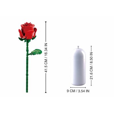 Sluban Flowers M38-B1101-04 Červená růže ve váze