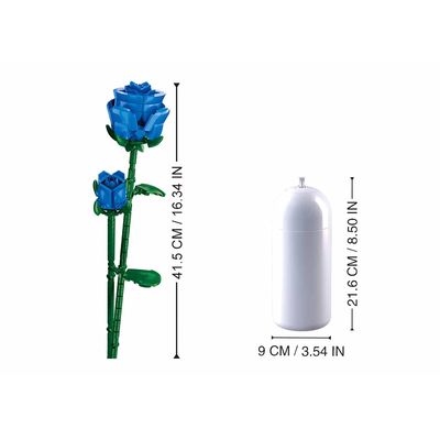 Sluban Flowers M38-B1101-11 Modrá růže ve váze