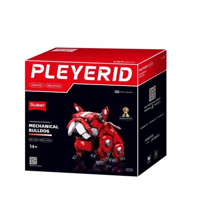 Sluban Pleyerid M38-B1112A Mechanický buldoček červený