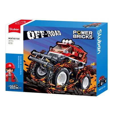 Sluban Power Bricks Natahovací Červený Off-Road GO