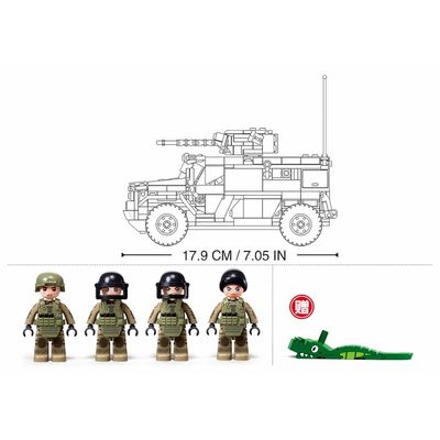 Sluban Model Bricks M38-B1179 Obrněné bojové vozidlo Typhoon VDVS v měřítku 1:35