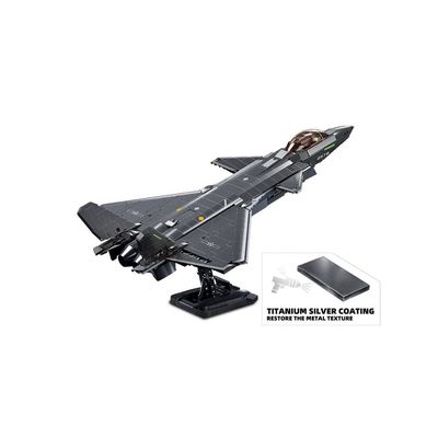 Sluban Army Model Bricks Neviditelný letoun J-20 s kovovým povlakem
