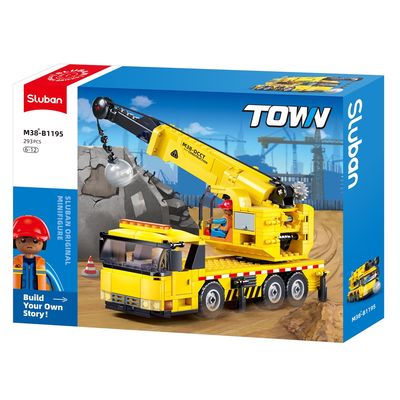 Sluban Town M38-B1195 Autojeřáb s demoliční koulí