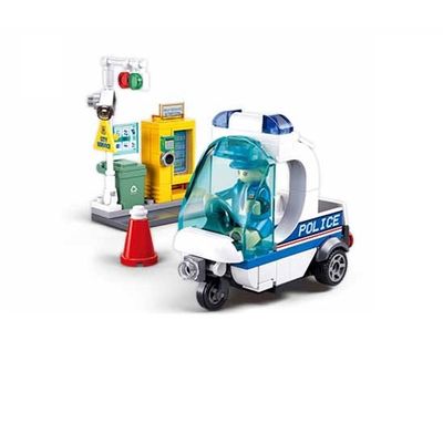 Sluban Metropolis M38-B1217A Policejní hlídka na tříkolce
