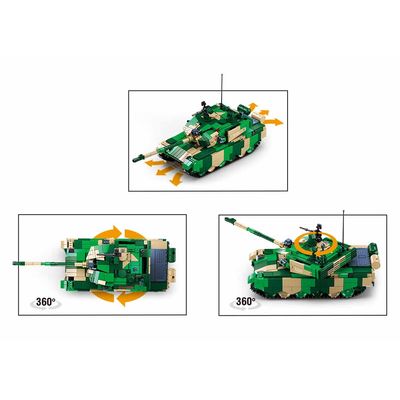Sluban Power Bricks M38-B7071 R/C ZTZ-99AS Tank na dálkové ovládání
