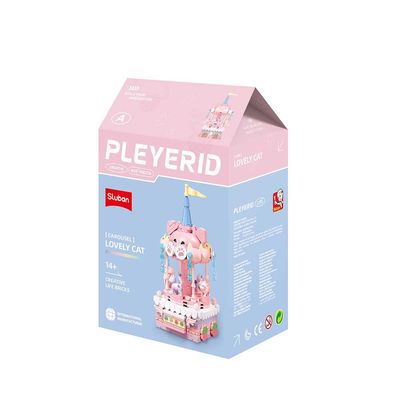 Sluban Pleyerid M38-P8027 Kolotoč se zvířátkem A Kočka