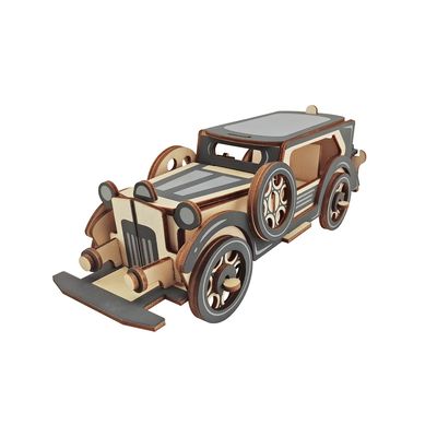 Woodcraft Dřevěné 3D puzzle Stará limuzína