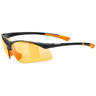 Sluneční brýle UVEX SPORTSTYLE 223 BLACK / LTM.ORANGE