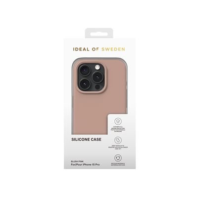Silikonový ochranný kryt iDeal Of Sweden pro iPhone 15 Pro Blush Pink