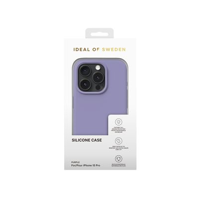 Silikonový ochranný kryt iDeal Of Sweden pro iPhone 15 Pro Purple