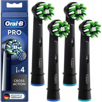 Oral-B EB 50-4 PRO Cross Action Black Náhradní hlavice, 4 ks
