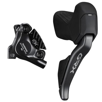 SHIMANO kot brzd-set GRX Di2 BR-RX820/ST-RX825 zadní BR/pravá ST FLAT MOUNT polymer+chladič SMBH90/1700m