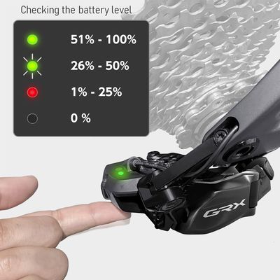 Přehazovačka SHIMANO GRX Di2 RD-RX825 12 rychl gravel max 36z min 11z kapacita 41z bal