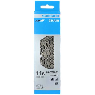 Řetěz SHIMANO MTB/Sil/E-bike CN-E8000 - 11 rychlostí - 138 článků + rychlospojka