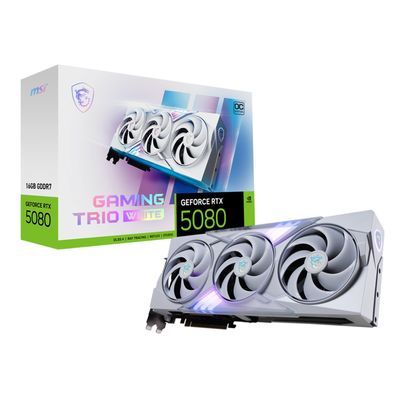 MSI GeForce RTX 5080 16G GAMING TRIO OC WHITE