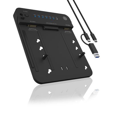 ICY BOX IB-2915MSCL-C31 CloneStation & DockingStation for M.2 NVME & SATA 2.5”/3.5” SSD/HDD
