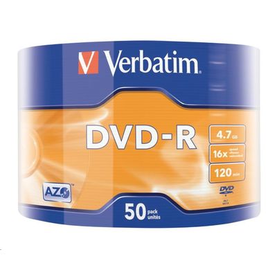 Verbatim DVD-R 16x, 4,7GB, 50 ks (Spindl)