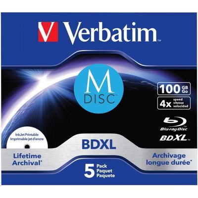 Verbatim Blu-ray BDXL M-Disc 4x, 100GB, 10 ks (Spindl)