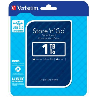 Verbatim Store n Go 1TB, modrý