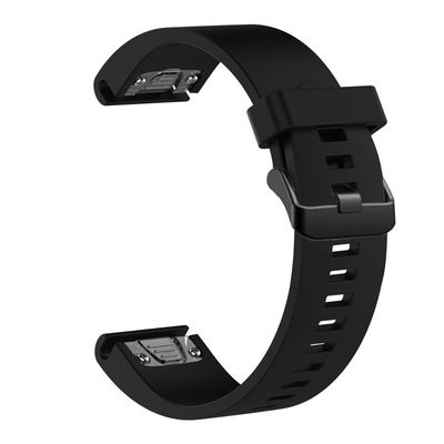 Silikonový řemínek FIXED Silicone Strap pro Garmin QuickFit 20mm, černý
