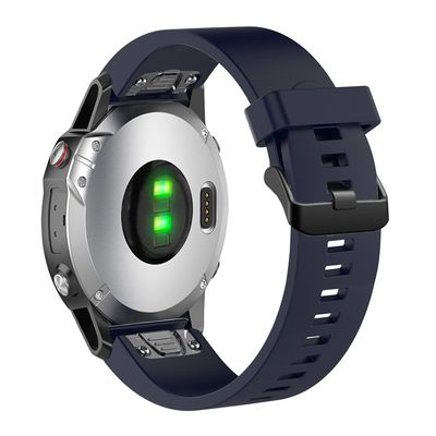 Silikonový řemínek FIXED Silicone Strap pro Garmin QuickFit 20mm, modrý